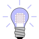 download Light Bulb Led On clipart image with 180 hue color