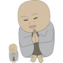 download Meditation clipart image with 0 hue color
