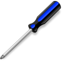 download A Screwdriver clipart image with 180 hue color