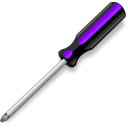 download A Screwdriver clipart image with 225 hue color