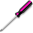 download A Screwdriver clipart image with 270 hue color