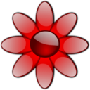 Red Glossy Flower