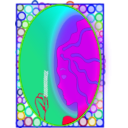 download Mirror Frame clipart image with 225 hue color