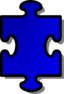 Blue Jigsaw Piece 01