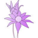 download Bush Flowers clipart image with 225 hue color