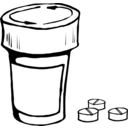 download Pills And Bottle clipart image with 315 hue color