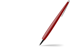 Red Glossy Pen