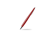 download Red Glossy Pen clipart image with 0 hue color