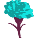 download Carnation clipart image with 180 hue color