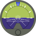 download Attitude Indicator clipart image with 225 hue color