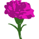 download Carnation clipart image with 315 hue color