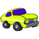 download Orange Funny Car clipart image with 45 hue color