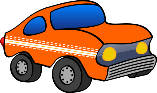 Orange Funny Car