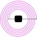 download Hf Rfid Tag clipart image with 270 hue color