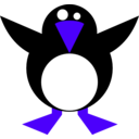download Simple Penguin clipart image with 225 hue color