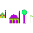 download Masjid clipart image with 90 hue color