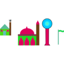 download Masjid clipart image with 135 hue color