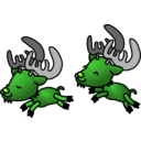download Caribou clipart image with 90 hue color