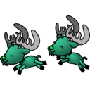 download Caribou clipart image with 135 hue color