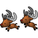 download Caribou clipart image with 0 hue color