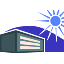 download Sunny House clipart image with 180 hue color