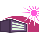 download Sunny House clipart image with 270 hue color