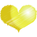 download Red Heart clipart image with 90 hue color