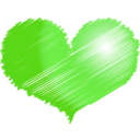 download Red Heart clipart image with 135 hue color