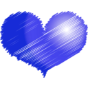 download Red Heart clipart image with 270 hue color