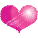 download Red Heart clipart image with 0 hue color