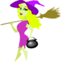 download Witch clipart image with 45 hue color