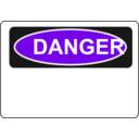 download Danger Blank clipart image with 270 hue color