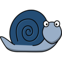 download Snail clipart image with 180 hue color