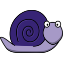 download Snail clipart image with 225 hue color