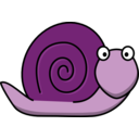 download Snail clipart image with 270 hue color