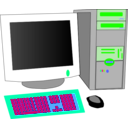 download Personal Computer clipart image with 90 hue color