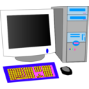 download Personal Computer clipart image with 180 hue color