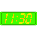 download Digital Clock clipart image with 45 hue color