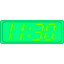 download Digital Clock clipart image with 90 hue color