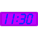 download Digital Clock clipart image with 225 hue color