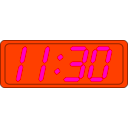download Digital Clock clipart image with 315 hue color