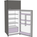 download Frigorifero Refrigerator clipart image with 90 hue color