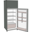 download Frigorifero Refrigerator clipart image with 180 hue color