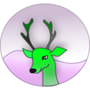 download Reindeer clipart image with 90 hue color