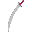 download Soft Colored Long Scimitar clipart image with 315 hue color