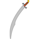 Soft Colored Long Scimitar