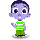 download Child clipart image with 225 hue color