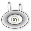 download Evil Bunny Eye clipart image with 225 hue color
