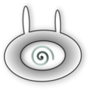 download Evil Bunny Eye clipart image with 315 hue color