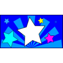 download The Star clipart image with 180 hue color